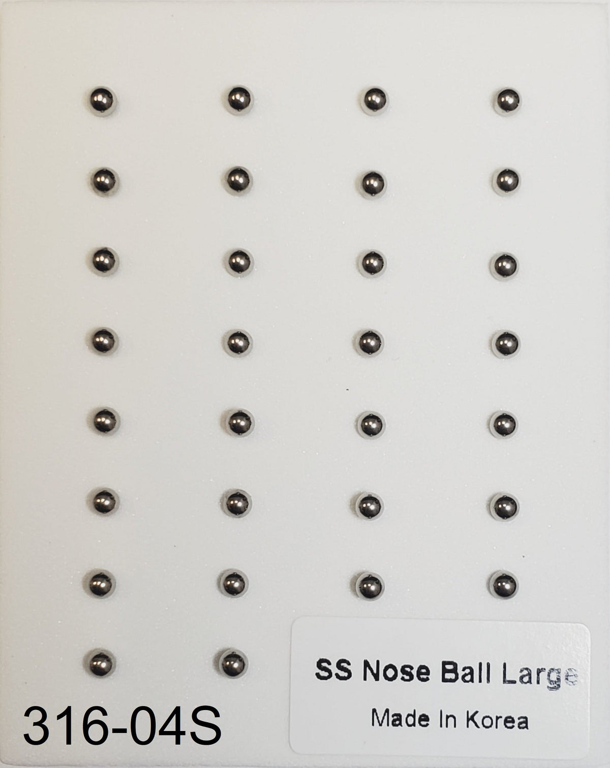 04 exact large silver ball nose stud product card