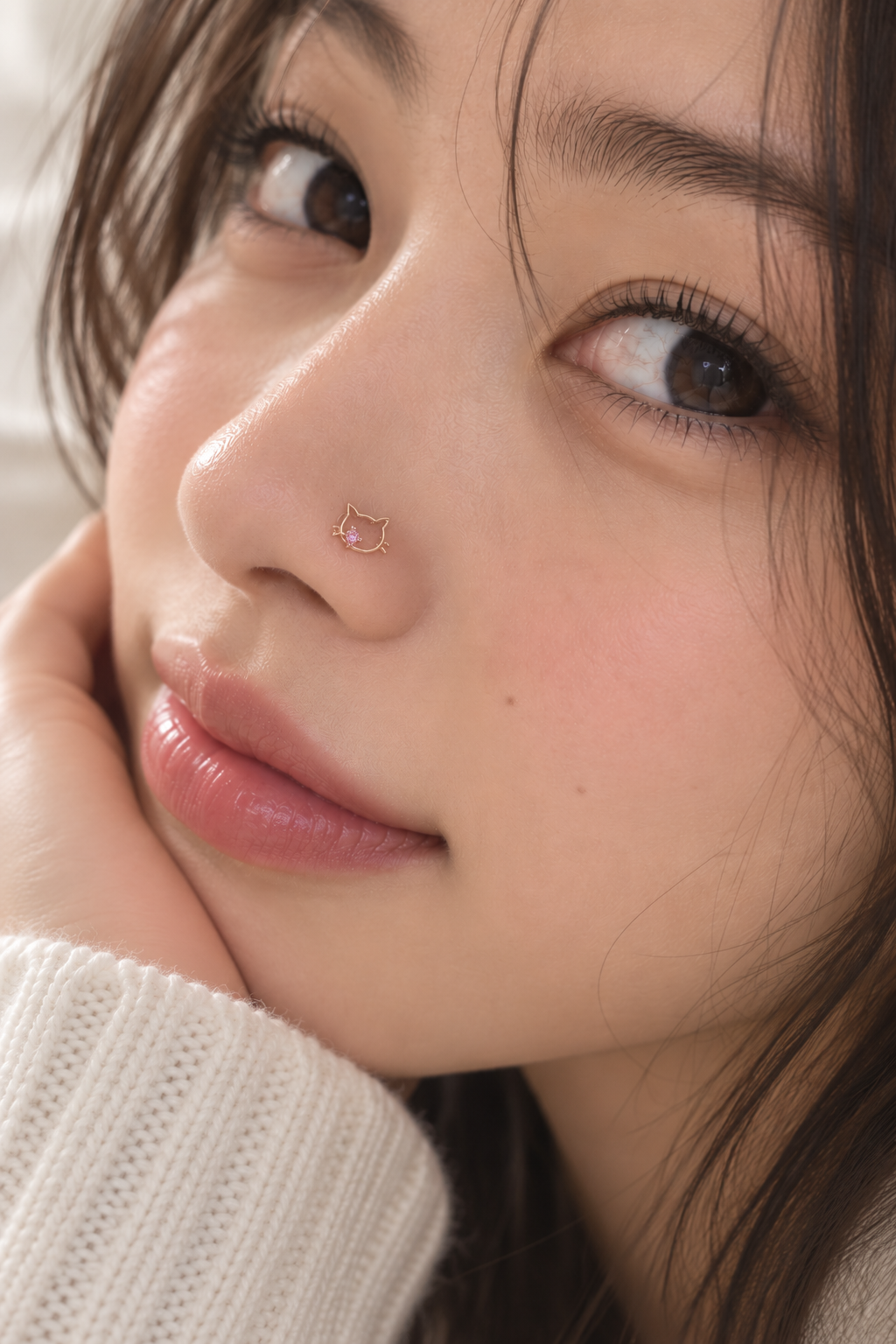 JOAJOA 141 cat nose ring wearing image